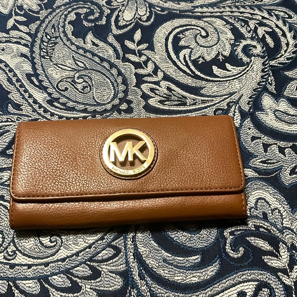 Brown leather wallet